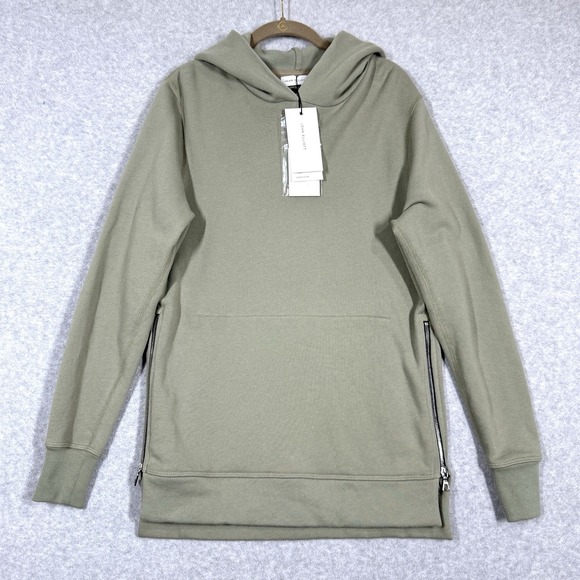 John Elliott Hoodie Mens Small 1 Villian Hooded Sweatshirt Pullover Sage NWT - Picture 1 of 14